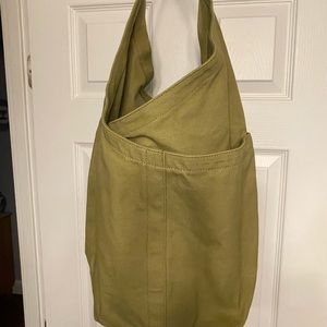 NWOT Everlane green teardrop canvas bag